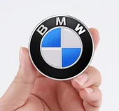 BMW Mavi Logo damla sticker Araba Direksiyon Amblem DAMLA sticker 4,5 CM 45 mm 1 adet thumbnail 5