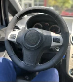 Opel Corsa D Araca Özel Direksiyon Kılıfı (NOKTA DÜZ GRİ İP) AÇIKLAMAYI OKUYUNUZ thumbnail 2