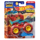 Hot Wheels Monster Trucks 1:64 Arabalar SHARKS vs DINOS MEGA WREX FYJ44-JCD87 thumbnail 6