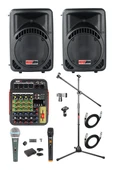 Lastvoice Ample Little Paket-2 Aktif hoparlör ve Mixer Full Ses Sistemi Seti - 1