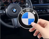 BMW Mavi Logo damla sticker Araba Direksiyon Amblem DAMLA sticker 4,5 CM 45 mm 1 adet thumbnail 6