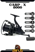 Oslo Carp-X 8000 Baitrunner Sazan Olta Makinesi - 1