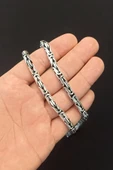 ANDA 925 Ayar Gümüş Kral Kolye 7 mm 70 cm 138 gram - 5