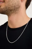 ANDA 925 Ayar Gümüş Unisex Gurmet Zincir Kolye 3 mm 60 cm - 3