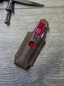 TAMSET Victorinox 58mm Çakılar İçin Deri Kılıf Koyu Kahve - 3