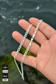 Mios Silver 5mm Gurmet 925 Ayar Gümüş Zincir Kolye - 1