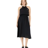 Kadın Koyu Midi Boy Dokuma Elbise thumbnail 12