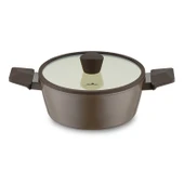 Jumbo Swiss Crystal Brown 7 Parça İndüksiyon Tabanlı Tencere Seti thumbnail 4