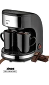GoldMaster Zinde Yıkanabilir ve Temizlenebilir Filtreli Çift Kupalı Filtre Kahve Makinesi-0265 - 1