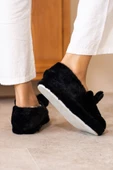 Albishoes Kışlık Içi Tüylü Kadın Ev Ayakkabı Kurbağa Figürlü Kaydırmaz Rahat Taban Panduf Ev Botu - 5