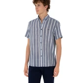 Erkek Haki Kısa Kollu Gömlek 2182541 thumbnail 7