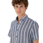 Erkek Haki Kısa Kollu Gömlek 2182541 thumbnail 5