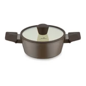 Jumbo Swiss Crystal Brown 7 Parça İndüksiyon Tabanlı Tencere Seti thumbnail 2