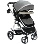 Yoyko City Gri Silver Travel Sistem Bebek Arabası thumbnail 9