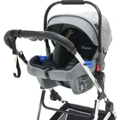 Yoyko City Gri Silver Travel Sistem Bebek Arabası thumbnail 7