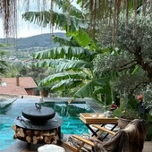 FUJI SHORT Odunluklu Ateş Çukuru, Bahçe Şöminesi & Bahçe Masası - 6