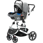 Yoyko Ultimate Gri Silver Travel Sistem Bebek Arabası thumbnail 4