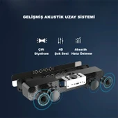 TriLine Bluetooth Hoparlör Şarjlı Yatay Ses Sistemi LED Ekran FM Çalar Saat Sıcaklık PC USB Aux Tf Kart thumbnail 5