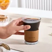 Karaca Leather Cool Touch Latte Bardağı 210 Ml Kahverengi thumbnail 2