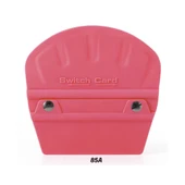 Switch Card Oval Ragle PPF/TPH Cam Filmi Çekme Uygulama Aparatı Teflonlu 85A Sertlik 10x9cm Pembe - 1