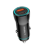 MobiLX MC-03 38W PD + QC3.0 Metal Araç Şarj Cihazı – USB & Type-C Hızlı Çakmaklık Adaptörü - 4