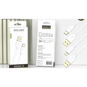 MobiLX MU-03 3.4A Bakır Uç Silikon USB to Type-C Şarj ve Data Kablosu (1m) - 5