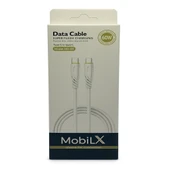 MobiLX 60W Type-C to Type-C Hızlı Şarj Kablosu – Örgülü Yapı | Model: MU-09 - 2