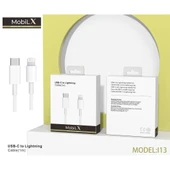 MobiLX PD 20W Type-C to Lightning iPhone Hızlı Şarj ve Data Kablosu (1m) - 5