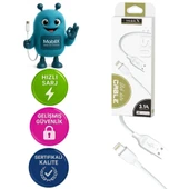 MobiLX MU-01 USB to Lightning Şarj ve Data Kablosu (1m) – iPhone Uyumlu, 3.1A Hızlı Şarj - 1