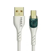MobiLX 3.4A Hızlı Şarj USB to Type-C Hasır Kablo – Entegre Görünümlü Işıklı - 3