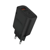 MobiLX 38W Siyah Hızlı Şarj Başlığı – PD20W + QC18W | Type-C Destekli | Model: M-11 - 2