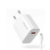 MobiLX M-01 iPhone 11–14 Pro Max Uyumlu 2.1A USB Şarj Adaptörü + Lightning Kablo - 4