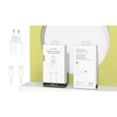MobiLX M-21 iPhone 15 Pro Max Uyumlu 20W Type-C Hızlı Şarj Adaptörü + USB-C Kablo - 2