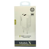 MobiLX 38W Hızlı Şarj Başlığı – PD20W + QC18W | Model: M-06 - 3
