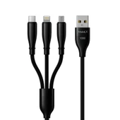 MobiLX 3-in-1 Data Kablosu – 3.1A Hızlı Şarj | Type-C + Lightning + Micro USB | Model: MU-04 - 3