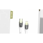 MobiLX MU-09 27W Örgülü Işıklı Type-C to Lightning Hızlı Şarj ve Data Kablosu (1m) - 4
