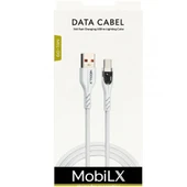 MobiLX 3.4A Hızlı Şarj USB to Type-C Hasır Kablo – Entegre Görünümlü Işıklı - 2
