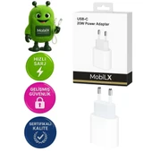 MobiLX 20W Type-C Hızlı Şarj Adaptörü | iPhone, Samsung, Xiaomi, Oppo, Huawei, Realme, Reeder Uyumlu - 1