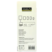 MobiLX MU-09 3.4A Örgülü Işıklı USB to Lightning Hızlı Şarj ve Data Kablosu (1m) - 3