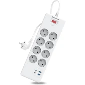 Honeywell 8'li Akım Korumalı Priz 2x Type-C + 2x USB-A HC000037 20W PD thumbnail 1