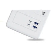 Honeywell 8'li Akım Korumalı Priz 2x Type-C + 2x USB-A HC000037 20W PD thumbnail 2