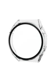 TNR Huawei Watch GT3 Pro 43mm Dota Camlı Kasa Ekran Koruyucu - Şeffaf - 2