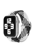 TNR Apple Watch 38mm Star Kordon - Siyah-Beyaz - 1