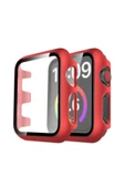 TNR Apple Watch 40mm Camlı Kasa Ekran Koruyucu - Kırmızı - 1