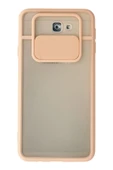 TNR Samsung Galaxy J7 Prime Kılıf Palm Buzlu Kamera Sürgülü Silikon - Pembe - 1