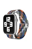TNR Apple Watch 38mm Star Kordon - Gri-Turuncu - 1