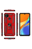 TNR Xiaomi Redmi 9C Kılıf Sofya Yüzüklü Silikon Kapak - Rose - 3