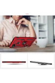 TNR Xiaomi Redmi 9C Kılıf Sofya Yüzüklü Silikon Kapak - Rose - 4
