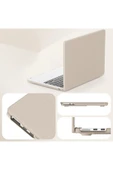 TNR Macbook Air 15 2024 Macbook Deri Kapak - Gold - 3