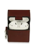 TNR Airpods 2 (2.nesil) Deri Kılıf - Bordo - 2